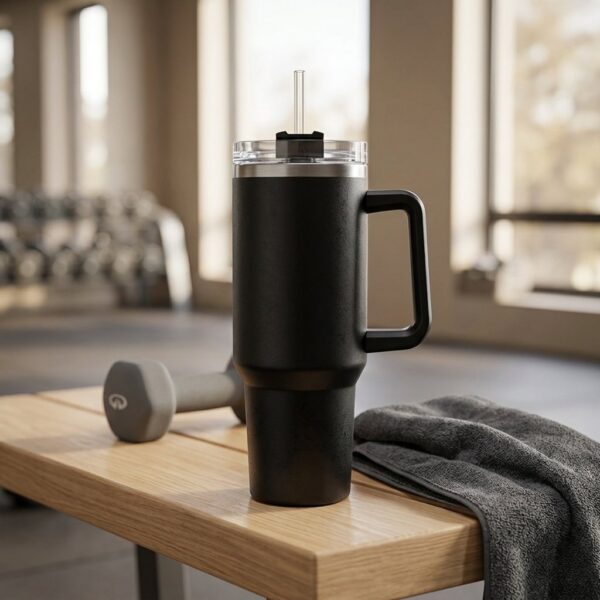 Double Wall Vacuum Insulation Stainless Steel Anti-Splash Tumbler
