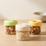Homero Durable Borosilicate Glass Storage Cup for Home and Kitchen Use