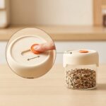 Homero Durable Borosilicate Glass Storage Cup for Home and Kitchen Use