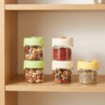 Homero Durable Borosilicate Glass Storage Cup for Home and Kitchen Use