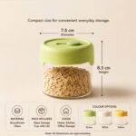 Homero Durable Borosilicate Glass Storage Cup for Home and Kitchen Use