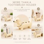 HOMERO Elegant Ceramic Cartoon Toothbrush Holder
