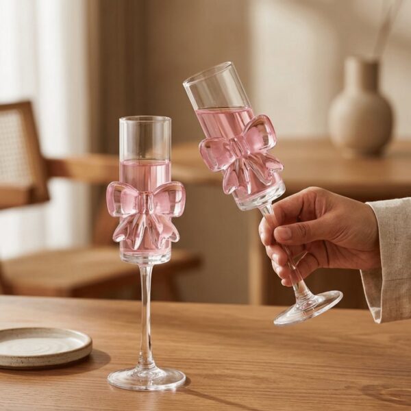 HOMERO Elegant Glass Wine Set Classic Design - 160ml Capacity