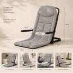 HOMERO Foldable Design Ergonomic Reclining Comfortable Floor Chair