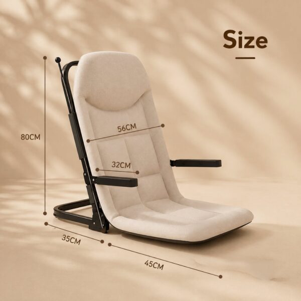 HOMERO Foldable Design Ergonomic Reclining Comfortable Floor Chair