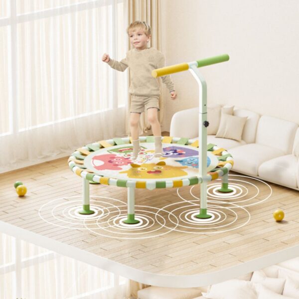 Homero Foldable Kids Trampoline with Safety Lock and Jump Surface