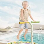 Homero Foldable Kids Trampoline with Safety Lock and Jump Surface