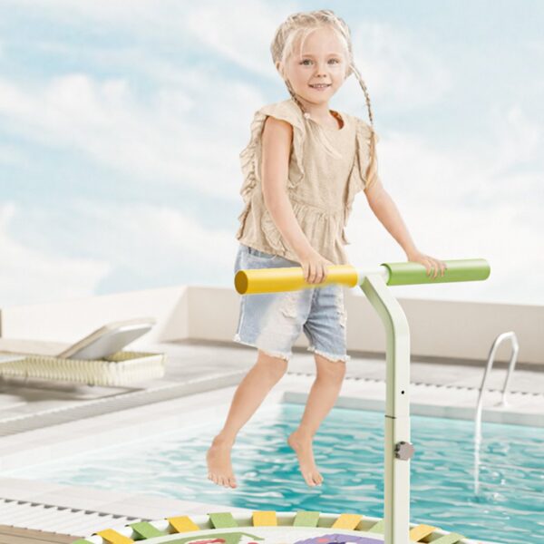 Homero Foldable Kids Trampoline with Safety Lock and Jump Surface