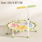 Homero Foldable Kids Trampoline with Safety Lock and Jump Surface