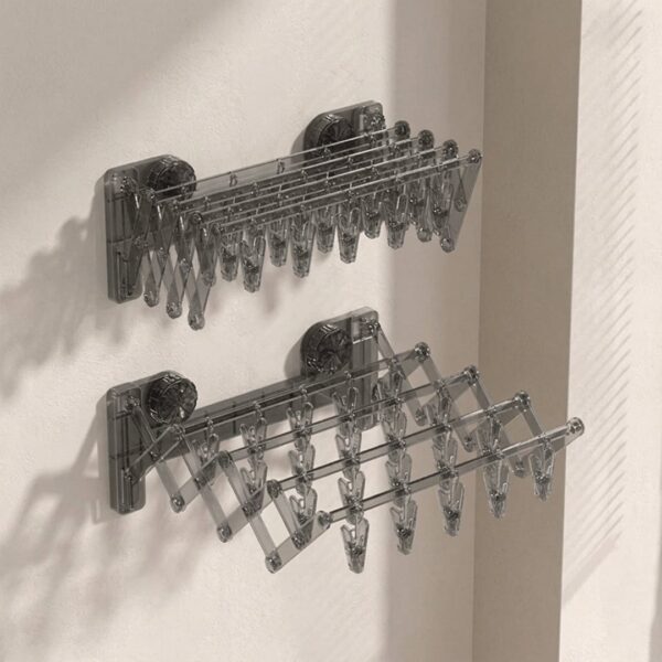 Homero Foldable Sock Drying Rack with Suction Cup Space Saving Design