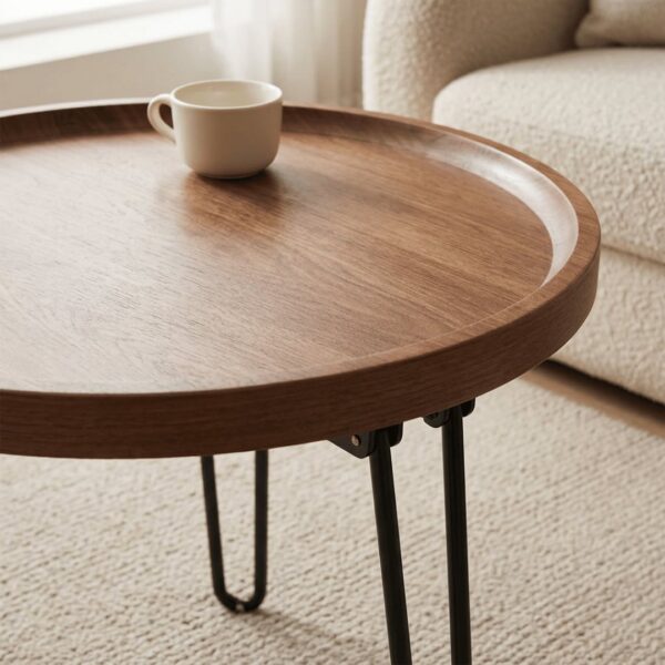 Heavy-Duty Multipurpose Foldable Metal Leg Wooden Table