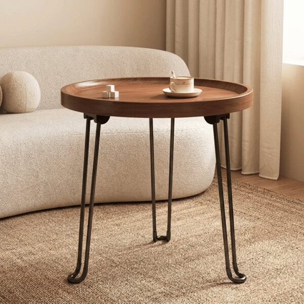 Heavy-Duty Multipurpose Foldable Metal Leg Wooden Table