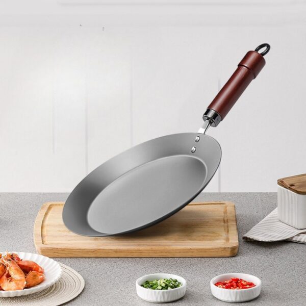 Homero High Purity Iron Multi-Purpose Pan Flat Open Design 26CM Diameter