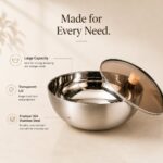 Homero Large-Capacity Stainless Steel Mixing Bowl with Lid