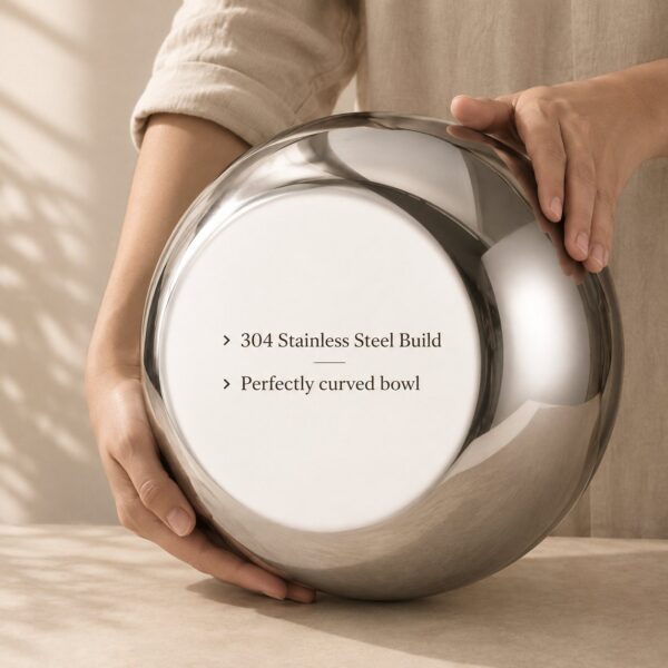 Homero Large-Capacity Stainless Steel Mixing Bowl with Lid