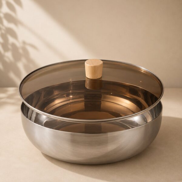 Homero Large-Capacity Stainless Steel Mixing Bowl with Lid
