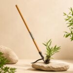HOMERO Long Handle Steel Weeding Tool with Efficient 4-Claw Design