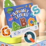 Homero Magnetic Alphabet Learning Game with 360° Flip Cards