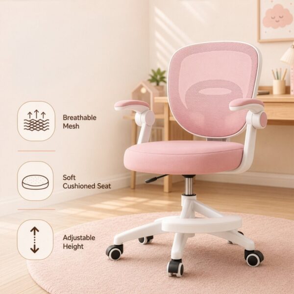 Homero Mesh Comfort Adjustable Height Ergonomic Study Chair
