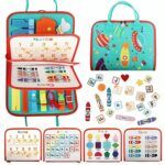 Homero Montessori Busy Board for Toddlers with Interactive Learning Activities