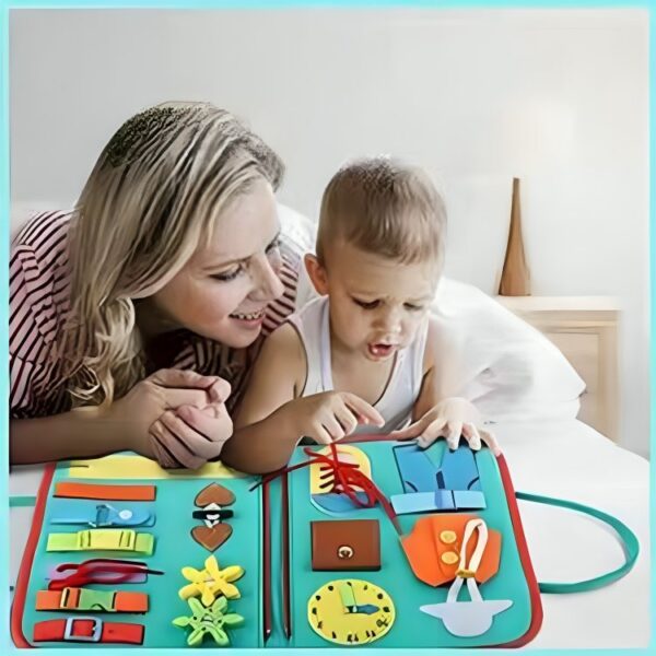 Homero Montessori Busy Board for Toddlers with Interactive Learning Activities