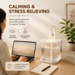 Homero Multi-Functional Ice Crystal Desktop Aquarium Setup with Lamp