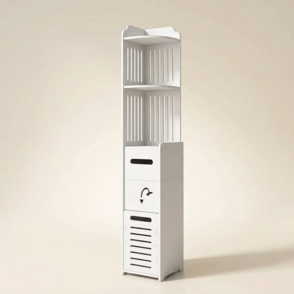 Multi-Purpose Space Saving 3 Tier Slim Home Storage Cabinet