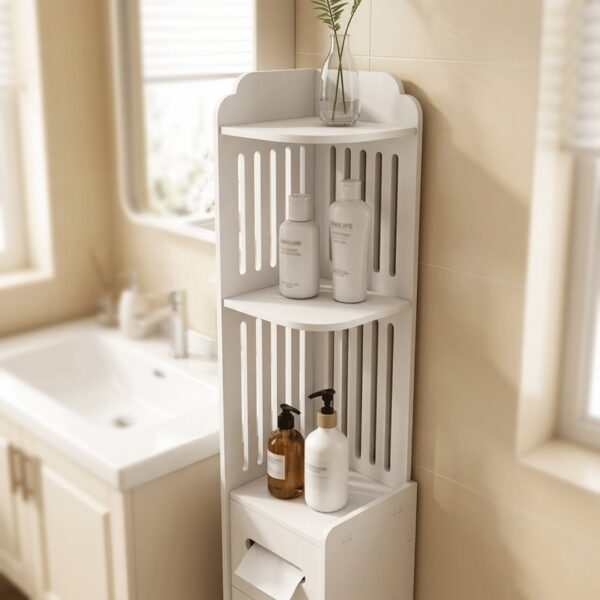 Multi-Purpose Space Saving 3 Tier Slim Home Storage Cabinet