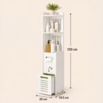 Multi-Purpose Space Saving 3 Tier Slim Home Storage Cabinet