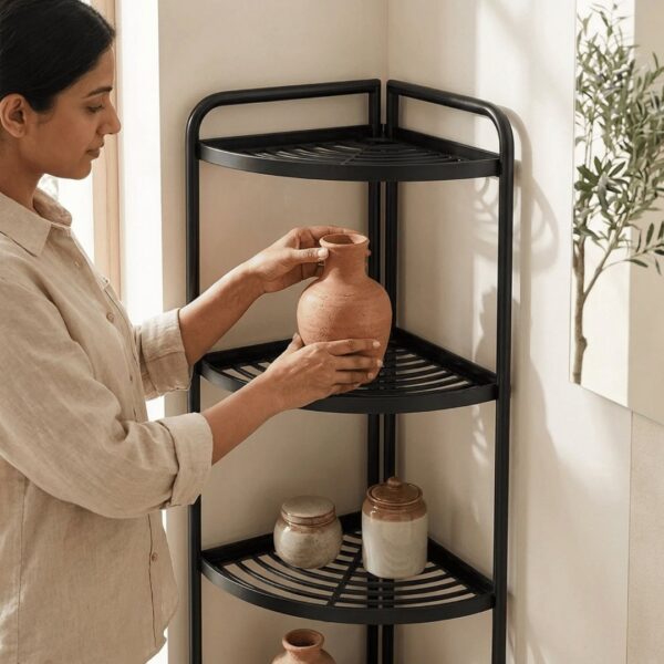 Homero Multi-Purpose Space Saving Corner Shelf Rack