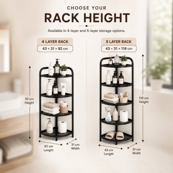 Homero Multi-Purpose Space Saving Corner Shelf Rack