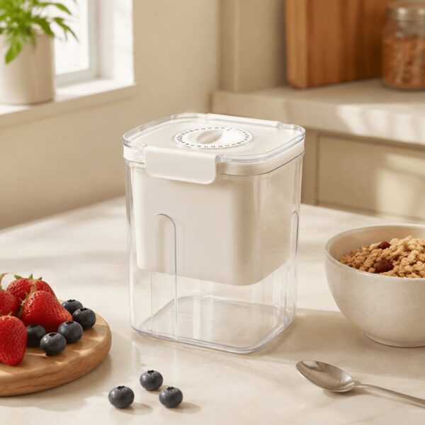 Homero Multi-Purpose Yogurt Strainer with Timer - White 18cm