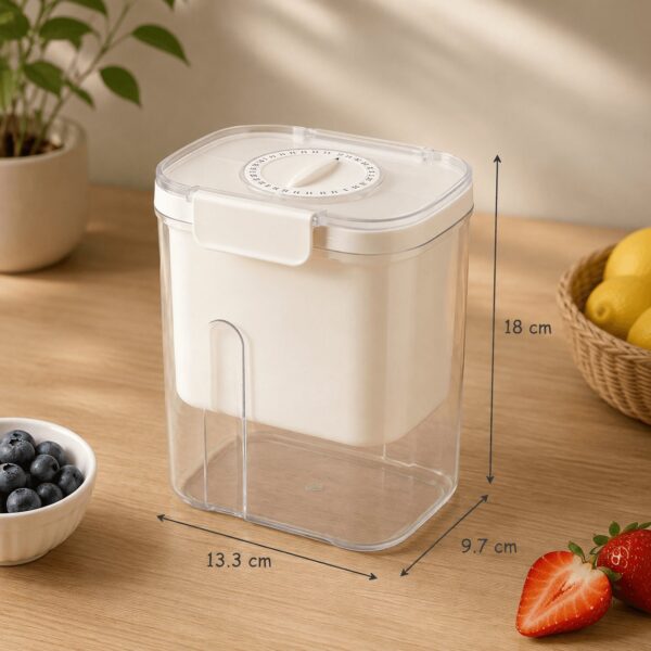Homero Multi-Purpose Yogurt Strainer with Timer - White 18cm