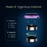 Homero Multi-Surface Magnetic Car Phone Holder with Vacuum Lock