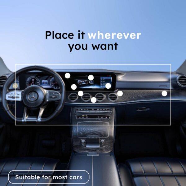 Homero Multi-Surface Magnetic Car Phone Holder with Vacuum Lock