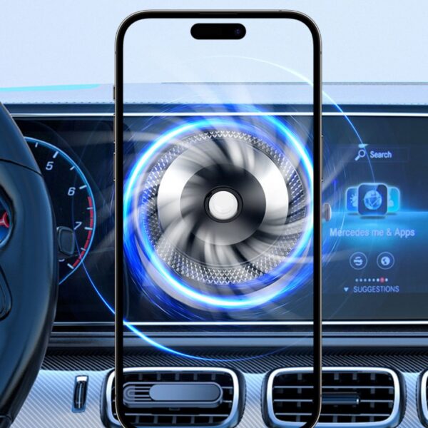 Homero Multi-Surface Magnetic Car Phone Holder with Vacuum Lock