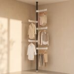 Homero Multi-Wing Heavy-Duty Telescopic Clothes Rack - Matte Black 3.1 Meter