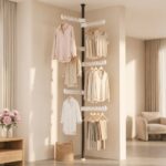 Homero Multi-Wing Heavy-Duty Telescopic Clothes Rack - Matte Black 3.1 Meter