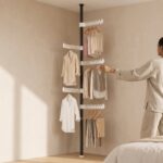 Homero Multi-Wing Heavy-Duty Telescopic Clothes Rack - Matte Black 3.1 Meter