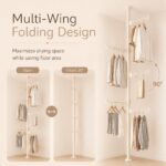 Homero Multi-Wing Heavy-Duty Telescopic Clothes Rack - Matte Black 3.1 Meter