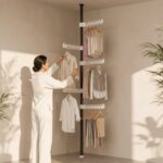 Homero Multi-Wing Heavy-Duty Telescopic Clothes Rack - Matte Black 3.1 Meter