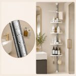 Multipurpose Bathroom Rack with Hooks and Towel Bar - 4 Tier