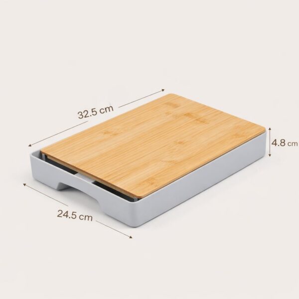 Homero Multipurpose Chopping Board with Removable Pull Out Drawer