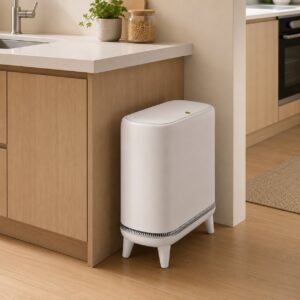 Narrow Press-Top Space-Saving Slim Design Trash Can - 12.5L