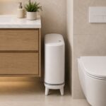 Narrow Press-Top Space-Saving Slim Design Trash Can - 12.5L