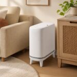 Narrow Press-Top Space-Saving Slim Design Trash Can - 12.5L
