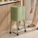 Nordic Style High Foot Push Lid Trash Can - 16L