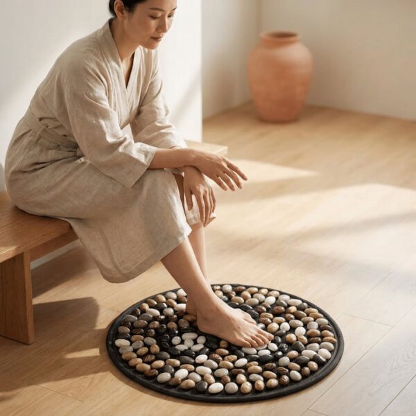 Homero Pebble Natural Soft Stone Acupressure Mat - 56cm