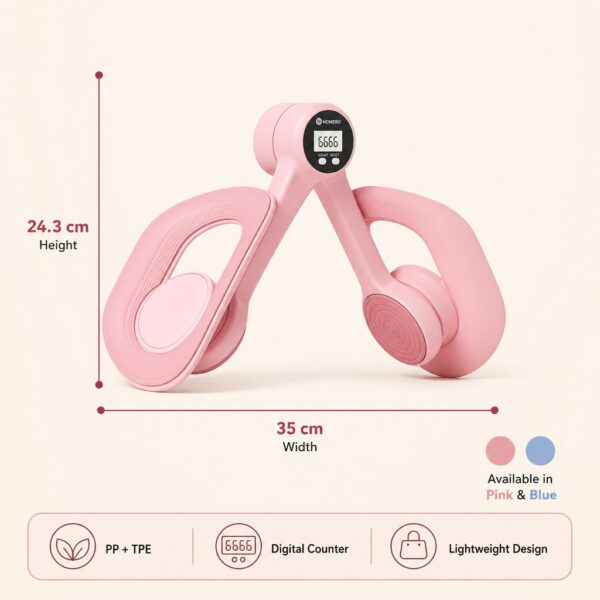 Homero Pelvic Floor Muscle Trainer Inner Thigh Toner with Digital Display