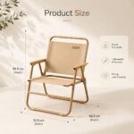 Homero Portable Outdoor Folding Comfortable Tall Back Support Chair